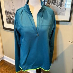 Champion Teal Quarter-Zip Sweatshirt
